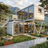 Villa Modulaire Préfabriquée Intelligente Apple Cabin Pod, Économe en Énergie, Ignifuge, Anti-Corrosion, Maison Capsule Apple