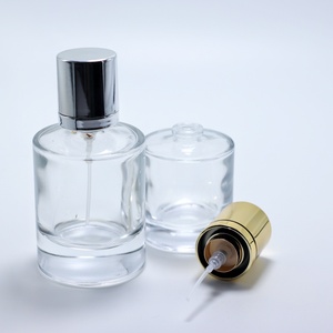 Wholesale 30ml50ml100ml Round Clear Glass <b>Perfume</b> <b>Bottle</b> with Silver Cap - Product Image 3