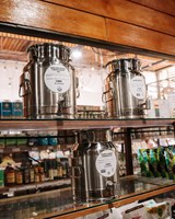 ECOBOX Bidon en acier inoxydable de qualité alimentaire avec robinet pour lait, huile, jus, eau et huile d'olive