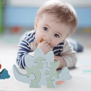 Rompecabezas Navideño de Animales, Juguete Sensorial Educativo para Bebés, Modelo de Silicona Apilable, Juguete de Dibujos Animados para Hacer uno Mismo - Product Image 1