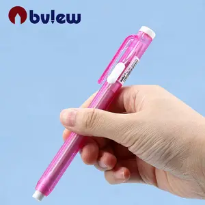 Kunststoff Creative Press Pen Shaped Radiergummi Schreiben Zeichnung Bleistift Löschen