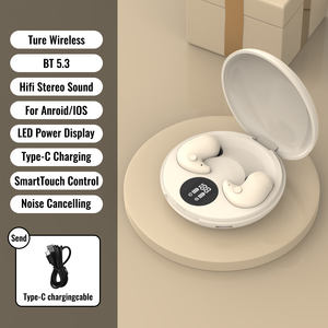 תבור אוזניות רעש הפחתת אוזניות רעש תצוגה דיגיטלית אלחוטית באוזניות שינה בלתי נראית באוזניות - Product Image 3