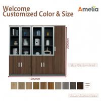 Muebles de Oficina de Madera, Estantería para Libros, Librería con Gabinete, Gabinete de Almacenamiento de Archivos de Alta Densidad, Librería, Gabinete de Archivos Planos