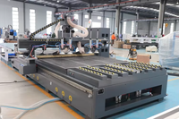 Ligne de production de meubles en panneaux de bois : Machine de nesting CNC avec chargement et déchargement automatiques, routeur CNC pour la cuisine