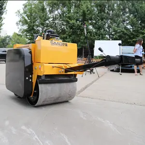 Double Drum Mini Road Roller Compactor Machine 325KG 0.3 Ton Road Roller For Sale