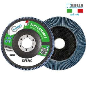 Fervi Performance Flap <b>Disc</b> 115 X 22 Mm Blue Iron Free For <b>Sanding</b> <b>Discs</b> - Product Image 1