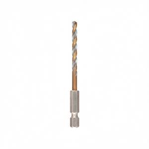 Broca de impacto negra y dorada de 1/4 de pulgada para taladrar metal, madera y plástico - Product Image 2