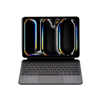 Nouvel étui clavier magnétique sans fil Bluetooth en aluminium pour iPad Air Pro 11 avec trackpad et inclinaison réglable rétroéclairé