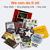 Cartes à Gratter Personnalisées avec Logo Imprimé pour Jeux de Fête, Billets Gagnants, Cadeau en Papier Personnalisé, Cartes de Remerciement Commerciales à Gratter