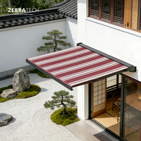 Auvents électriques rétractables |   Auvents Extérieurs Imperméables en Poly pour Terrasses et Balcons |   Auvents de terrasse entièrement fermés à commande à distance