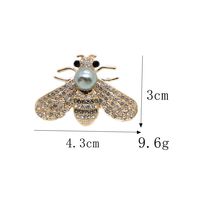 Breloque abattable en alliage électroplaqué, motif abeille incrustée de perles et de diamants, pour grille d'aération de voiture, accessoire de coque de téléphone, Yiwu