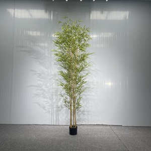 Planta Artificial de <span class=keywords><strong>Bambú</strong></span> de la Suerte, Plástico de Alta Simulación, Estilo Moderno, Decoración para Interiores y Exteriores, para Dormitorio, Hogar y <span class=keywords><strong>Jardín</strong></span> - Product Image 5