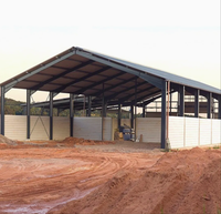 Structure en acier préfabriquée commerciale de conception moderne à faible coût hangar pour bâtiment d'atelier de ferme