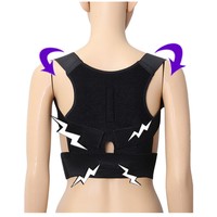 Correcteur de posture dorsal unisexe réglable, attelle de clavicule, sangle de soutien pour l'alignement des épaules, redresseur de dos confortable