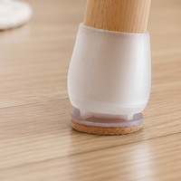 Protections de pieds de meubles en silicone, patins en feutre pour sols, capuchons ronds pour chaises, tables et coiffeuses, anti-rayures, antidérapants et anti-bruit