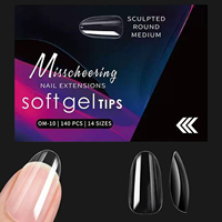 Ongles artificiels longs de qualité salon, 24 pièces, forme stiletto, couvrance totale, en ABS, à presser, avec lime offerte