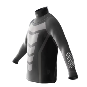 Individuell Gestaltbares Unisex Eishockey Baselayer Shirt mit Nackenschutz, Langarm, Schutz und Sublimationsdruck - Product Image 5