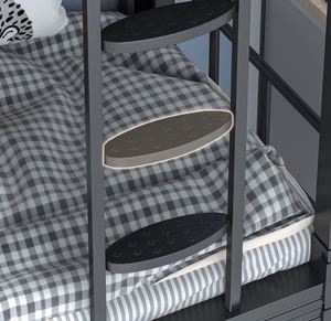 Mobilier de Maison Lits Modernes en Métal Dortoir d'Étudiant Gain de Place Conception de Pied Haut Lit à Deux Pieces Lit Superposé en Métal - Product Image 6