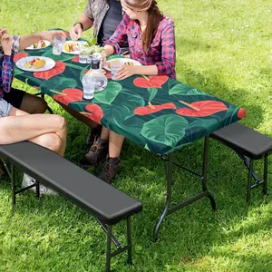 Водонепроницаемый дышащий Многоцветный чехол для стола для пикника