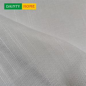Venta al por mayor 2 paneles diseño de flores país de origen ojal superior 3D jacquard blanco gasa cortina transparente <span class=keywords><strong>para</strong></span> la sala de estar - Product Image 6