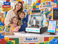 Machine à sucre 3D Panda commerciale, imprimante automatique de bonbons, contrôle Android, portable et légère pour la location événementielle et les fêtes