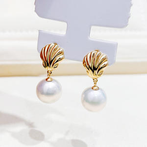 Base de Plata S925 para Accesorios de Perlas DIY, Soporte Vacío para Joyería, Aretes y Cuentas Redondas de 9-15mm para Pendientes 22133 - Product Image 1