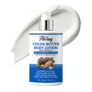 Loción Corporal Reparadora e Hidratante de 48 Horas con Manteca de Cacao, Karité y Vitamina E, Etiqueta Privada - Product Image 1
