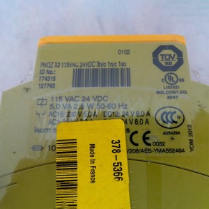 X3 774315 EJ2918 X3 774316 EJ2918 X3 774317 EJ2918 โมดูลรีเลย์ความปลอดภัยสำหรับระบบอัตโนมัติทางอุตสาหกรรม PLC - Product Image 1