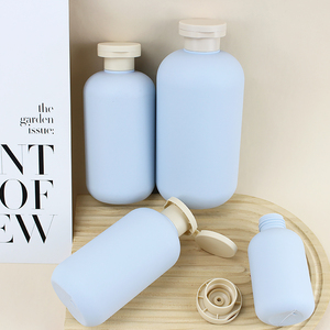 ขวดบีบแชมพูพลาสติก HDPE แบบแบน เนื้อแมท สัมผัสนุ่ม พร้อมฝาพลิก ขวดโลชั่นและขวดสบู่เหลวแบบฝาเกลียว - Product Image 2