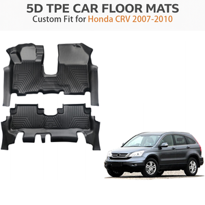 Alfombrillas de Coche TPE Personalizadas para Honda CRV LHD 2007-2010 |   Tapetes para Piso Impermeables para Todo Clima, Juego Completo, OEM de Fábrica - Product Image 2