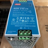 MeanWell NDR-240-48 48V 5A haute efficacité pour système de contrôle industriel NDR-240-24 d'alimentation à découpage sur rail DIN