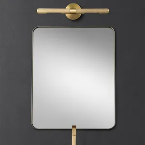 China Suppliers Supply Directly Luxury Modern Brass Bathroom Wall Lighting Hotel Brass Vanity Mirror Wall Lamp Lights