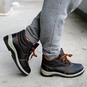 Chaussures <span class=keywords><strong>de</strong></span> sécurité en cuir véritable avec embout en acier, logo <span class=keywords><strong>personnalisable</strong></span>, style à lacets confortable, unisexe, usage en usine, isolation électrique, 2025 - Product Image 6