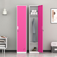 Nouveau casier en acier pour vêtements de studio de yoga, simple, à une porte, coloré, résistant à la rouille et à l'humidité