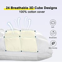 Weiche Kissen Queen-Size zum Schlafen, Stütz bett kissen, flauschiges alternatives Kissen, Luxushotel-Gel kissen