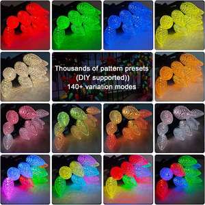 Collar con Bombilla Luminosa <span class=keywords><strong>Jumbo</strong></span> Intermitente, Material PS, Ajustable, Estilo ROMANCE, Decoraciones para Fiestas, Artículos Promocionales - Product Image 5