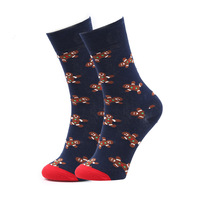 Chaussettes en coton à motif de bière et de pop-corn, amusantes et originales, pour un usage quotidien décontracté, pour femmes