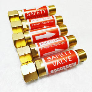 9/16 Copper Flashback Arrestors Set for <b>Oxygen</b> <b>Acetylene</b> & CO2 Cutting <b>Torch</b> Industrial Welding Regulator - Product Image 3