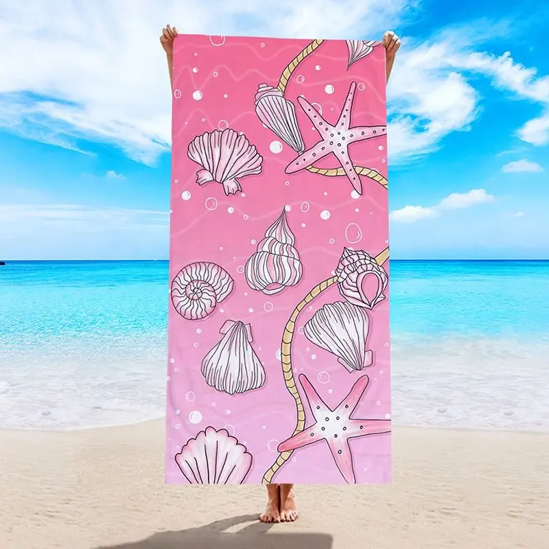 थोक कस्टम लक्जरी अतिरिक्त बड़े गुलाबी धारीदार रेत मुक्त 100% कपास तुर्की वयस्क फ़िरोज़ा समुद्र तट तौलिया लटकन के साथ