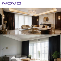 NOVO WIFI Tuya Zigbee Alexa Google Home Motor Eléctrico para Cortinas Inteligentes de Ventana, Cortinas de Tela, Cortinas Translúcidas, Persianas para Dormitorio N99