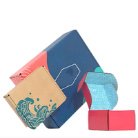 Carton ondulé imprimé tendance pour soins de la peau/beauté/cosmétiques, emballage en Carton, boîtes de papier de couleur, emballage avec Logo