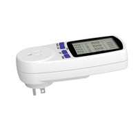 Wattsave Medidor de Energía Digital Inteligente LCD de 120V para el Hogar, Tipo L, Producto de Ahorro de Energía con Certificación CE para Enchufe Estándar de EE. UU.