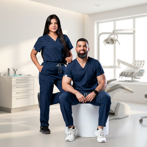 Ensemble <span class=keywords><strong>de</strong></span> blouses médicales Niaahinn populaires sur le marché vénézuélien, col en V, mélange polyester-spandex, uniforme médical, vêtements <span class=keywords><strong>de</strong></span> <span class=keywords><strong>travail</strong></span> pour infirmières, tenue pour clinique et hôpital - Product Image 1