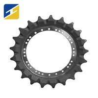 Rouleau de chenille d'entraînement pour pelle hydraulique série XE, 19 dents, alésage 185 mm, pour train de roulement