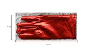 男性用および女性用光沢のあるメタリック手首の長さの衣装手袋ハロウィーンコスプレハンドアクセサリー - Product Image 3