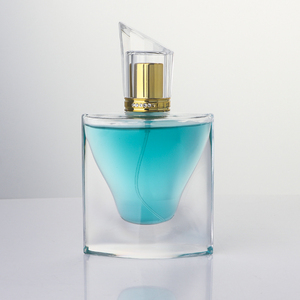 특별 디자인 고급 1.7온스(50ml) 플랫형 빈 향수병 유리, 두바이 스타일 캡 포함, 도매 유리병 공급업체 - Product Image 4