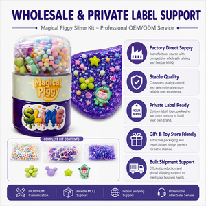 Kit de Slime Cristalino Galáctico al por Mayor, Decoración DIY, Slime Transparente Brillante, Cuentas de Espuma, Dijes, Etiqueta Personalizada OEM, Marca Privada - Product Image 6