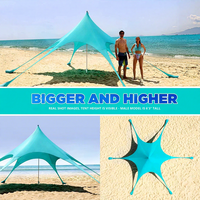 Tente de protection solaire 6 pouces la plus vendue avec toit en Lycra élastique pour le camping, la plage et l'extérieur - Portable