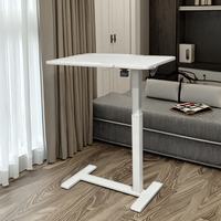 Bureau de bureau ergonomique moderne en métal à pied unique, mobile, pneumatique, réglable, écologique, avec plateau inclinable, vente chaude