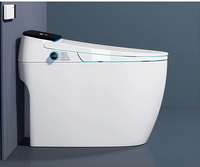 WC intelligent haut de gamme en céramique à poser au sol, avec bidet intégré et fonction automatique, pour salle de bain
